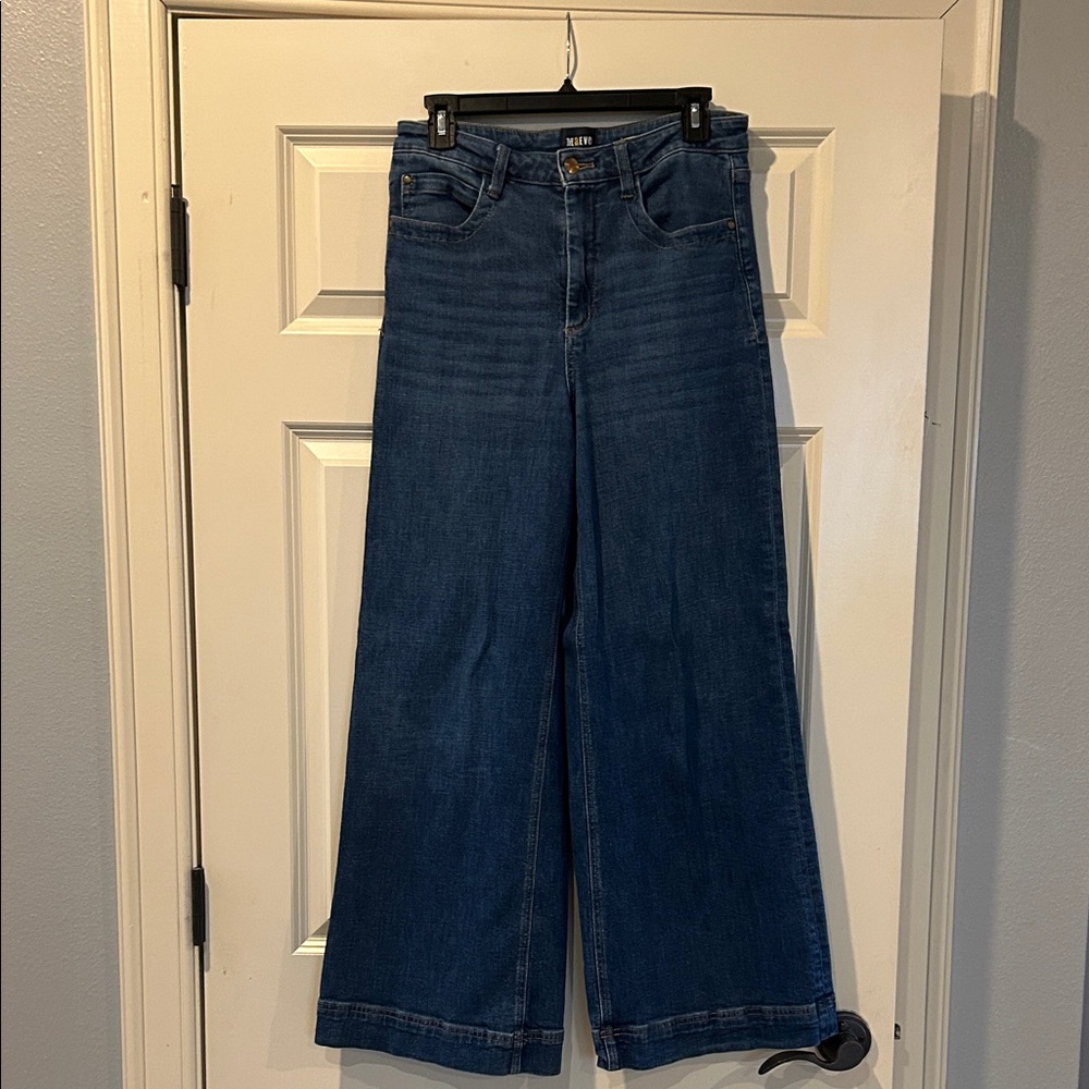 Anthropologie Dark Blue Flare Jeans